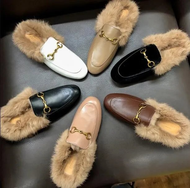 Real rabbit fur slippers sales