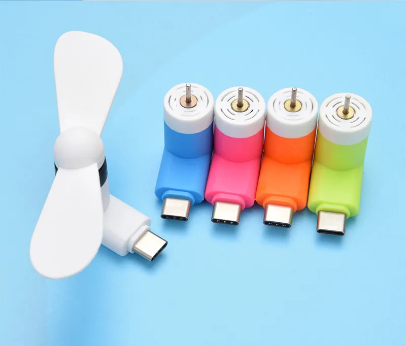 Mini-USB-Lüfter, flexibel, tragbar, superstumm, Kühler, Kühlung für Typ C, Android, Samsung S10 Edge, Telefon, Mini-Lüfter mit Paket