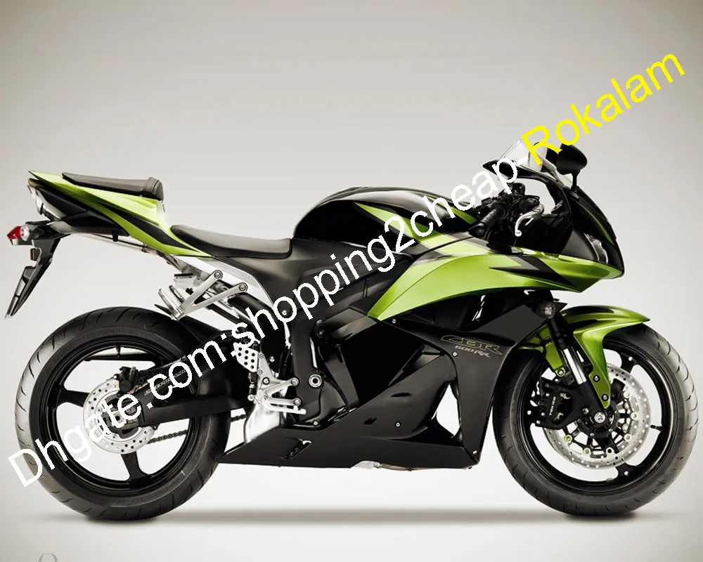 CBR600 600RR FASTINGS FOR HONDA CBR600RR F5 2009 2012 2012 CBR 600 RR 09-12 Green Black ABS Fairing Kit (حقن صب)