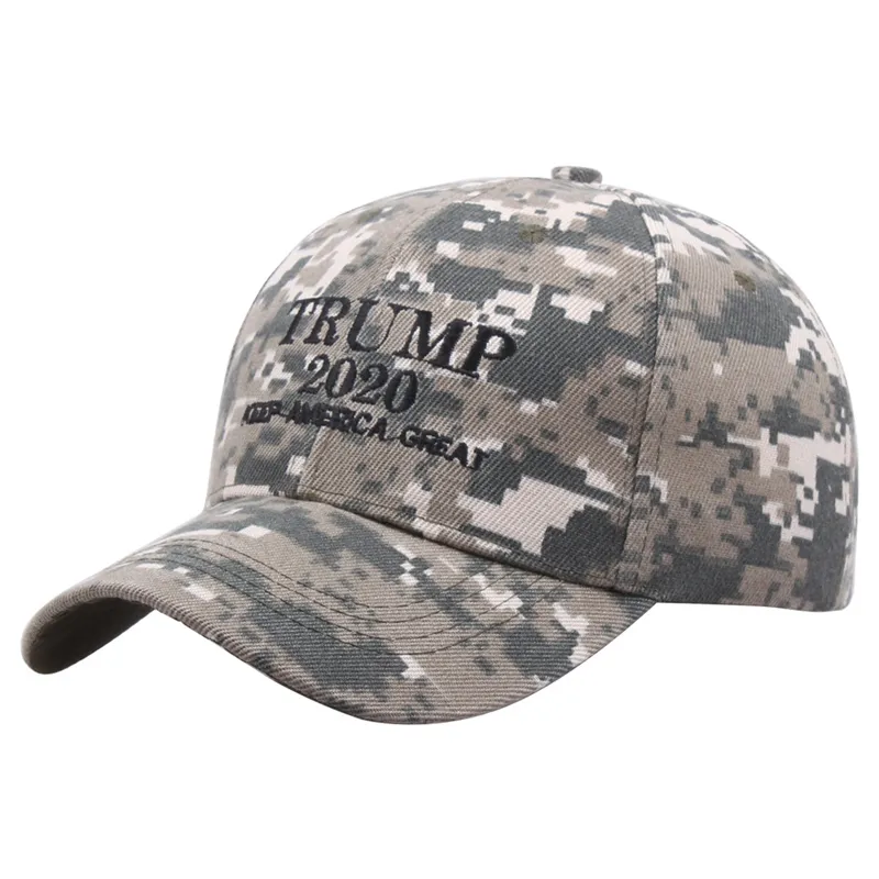 Camouflage Trump 2020 Snapback Hat Make America Świetnie znów Snapback Cap Haft Czapka z daszkiem Regulowany Sport Ball Caps Prezent DBC VT0541
