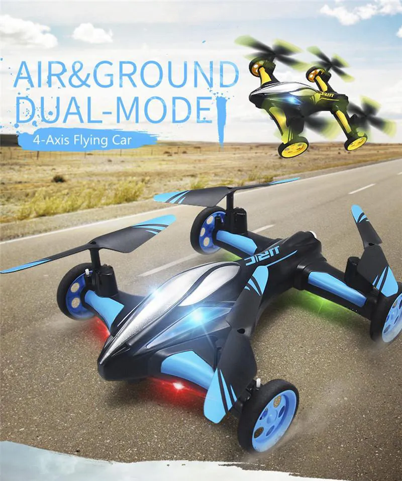 JJRC H23 RC Drone Air Ground Flying Car 2.4G 4CH 6Axis 3D Flips Flying Car One Key Return Quadcopter Toy Best quality