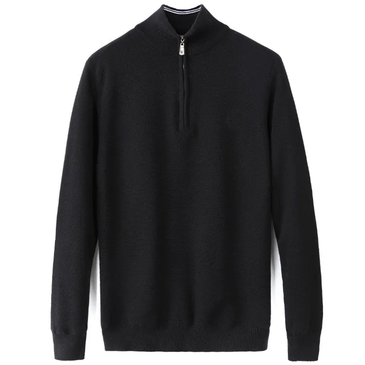Long sweater with clearance zipper
