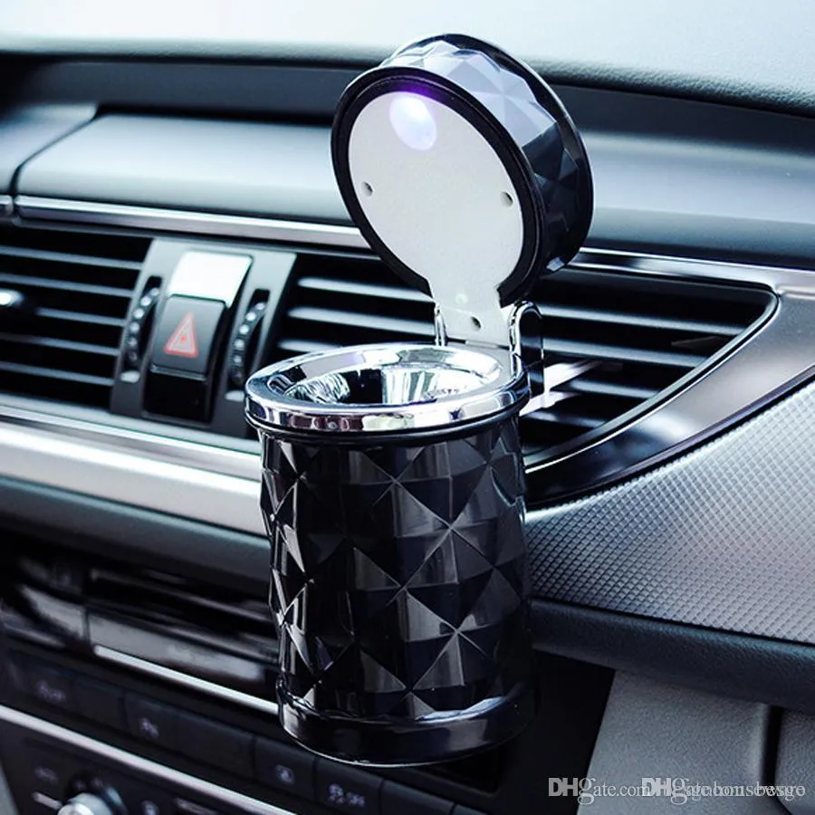Cendrier Voiture Portable  LED Noir Fum Blanc... Du 3,33  | DHgate