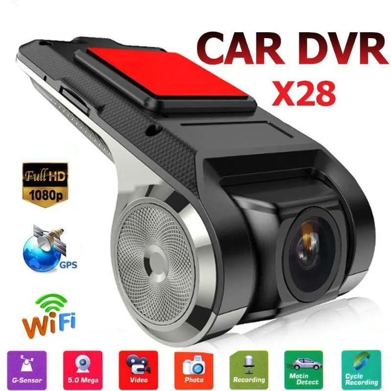 CAR DVR CAMERA 1080P FHD LINS WIFI ADAS Inbyggd G-sensor Video Recorder Car Dash Camera Car Electronics Accessories3022