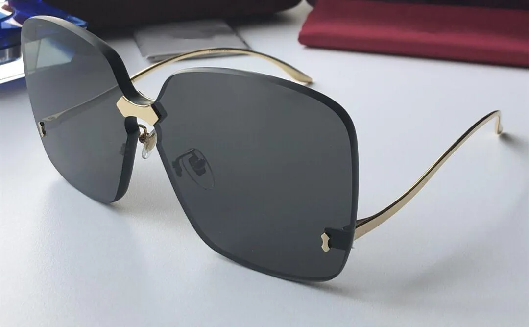 Óculos de sol das mulheres para mulheres 0352 homens óculos de sol estilo de moda protege os olhos uv400 lente qualidade superior com caso