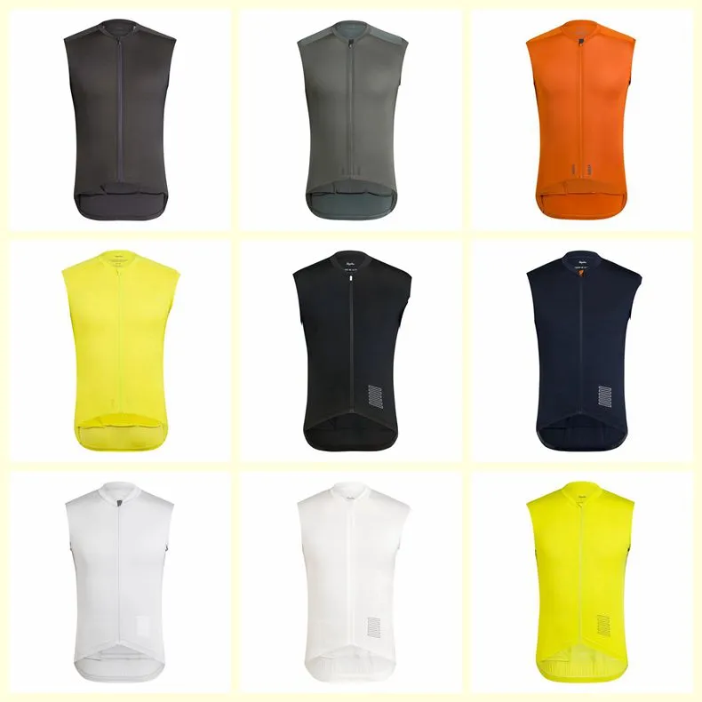 RAPHA équipe Cyclisme Maillot sans manches Gilet Respirant Séchage rapide Polyester Nouveau Vélo d'extérieur qualité été vêtements de cyclisme hommes U71819