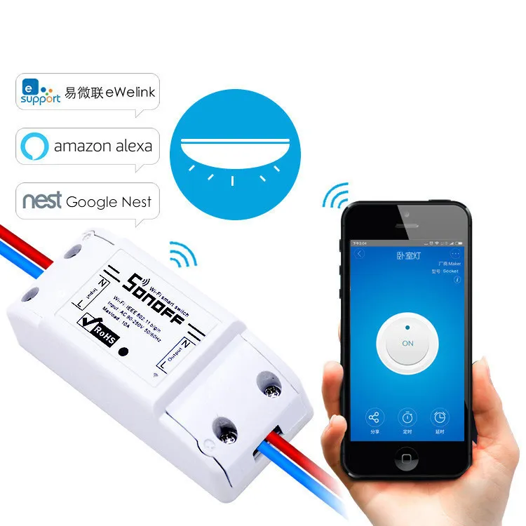 DIY WiFi Smart Light Switch Universal Breaker Timer APP Wireless Remote  Control