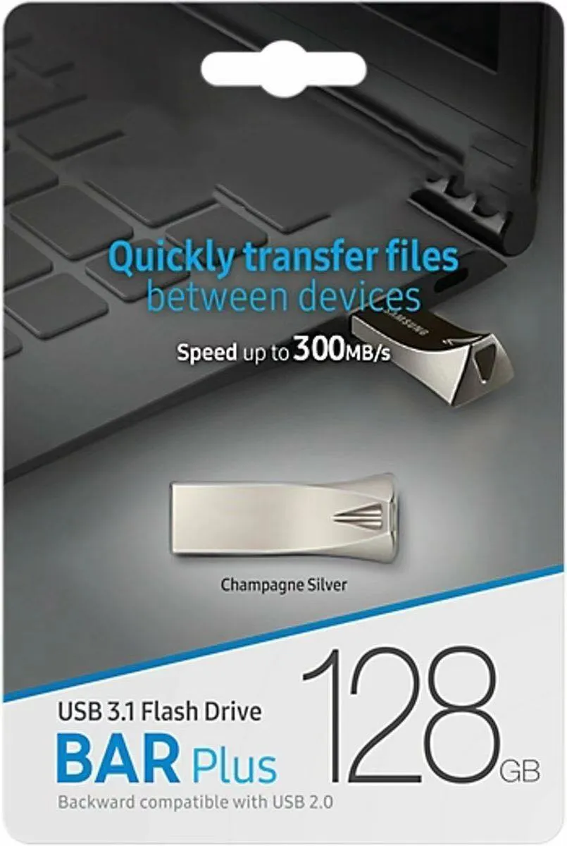 2019 Hot Selling Metal Bar Plus USB Flash Drive 32GB 64GB 128GB Memory Stick USB 3.0-2.0 U disk PC Drives in Blister Retail Package