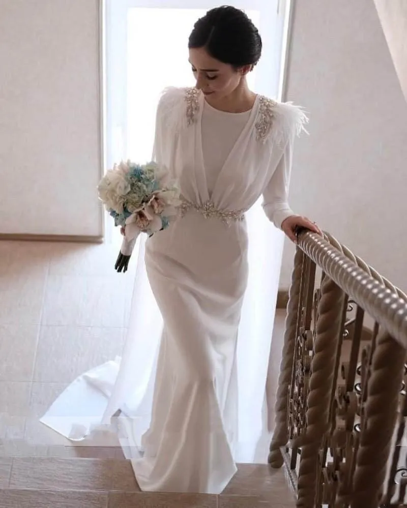 beaded chiffon wedding dress Silk Chiffon