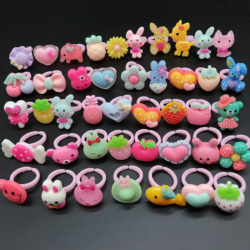 Anillos de online plastico para niños