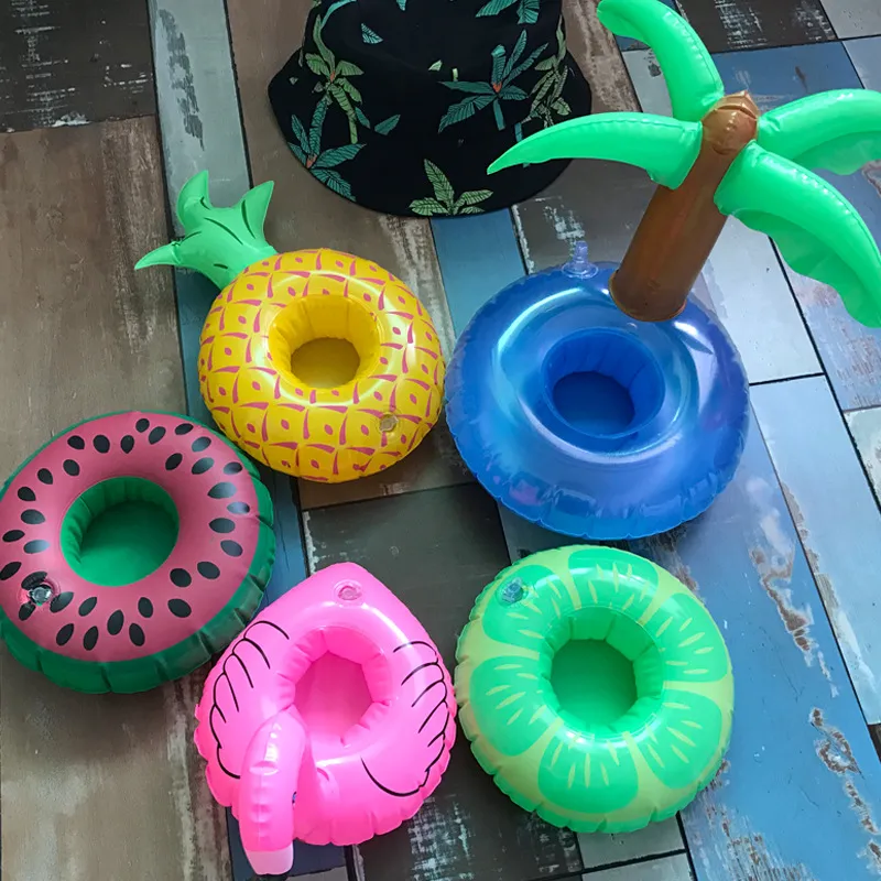 Lote de 12 unidades de vasos de plástico para beber piña y coco, copas para fiesta de zumo con forma de fruta, decoración para fiesta en la piscina de verano y playa de Hawaii Luau