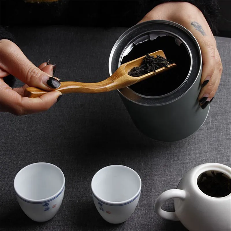 Vendas imperdíveis 1 peça Colher de café de chá de bambu Pá Matcha em pó Colher de chá Chinês Kung Fu Ferramenta 18*3 cm