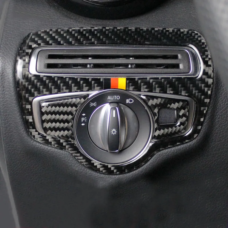 Kohlefaser Für Mercedes Benz C Klasse GLC W205 Innentür Lautsprecher,  Klimaanlage, CD Panel, Leselicht Abdeckung, Zieraufkleber Von 8,79 €