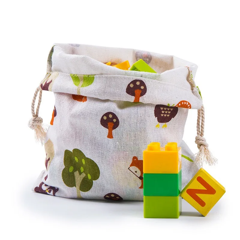 Bolsa de compras reutilizable Fruta Vegetal Bolsos de almacenamiento Nueva bolsa de cosméticos Estuche de maquillaje Mujeres Almacenamiento de artículos de tocador yq01615