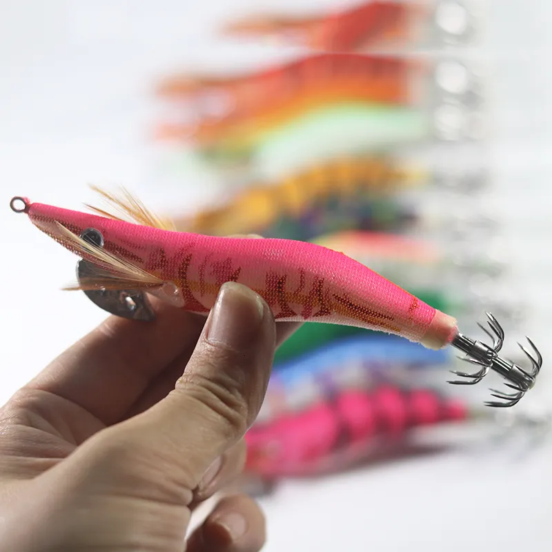 Size 253035 Fishing Lure Lead Sinker Squid Lures Jigs Octopus Wood Shrimp  Bait Luminous Squid Hook Fishing Tackle T1918937644 From Zptv, $21.67