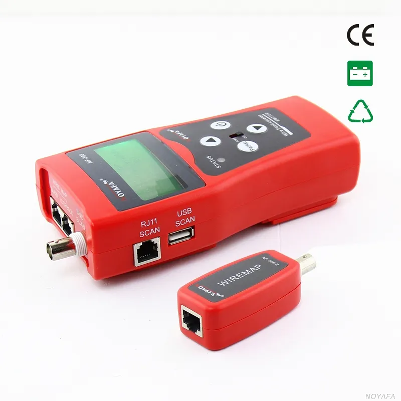 Original NF-308 Cat5 Cat6 RJ45 UTP STP Line Finder Téléphone Fil Tracker Diagnostiquer Kit d'outils de tonalité Testeur de câble réseau LAN