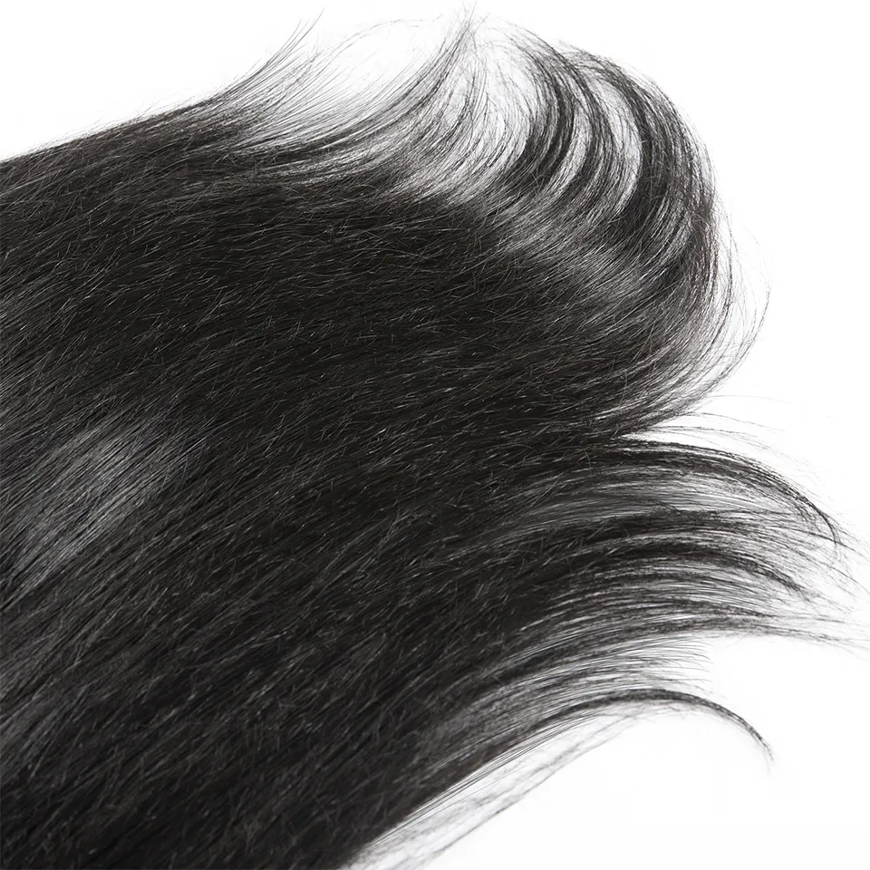 Brezilyalı Virgin İnsan İpeksi Düz Saç Uzantıları İşlenmemiş 140g 160g 180g # 1 # 1B Doğal Renk Tam kütikül hizalanmış Klip Ins