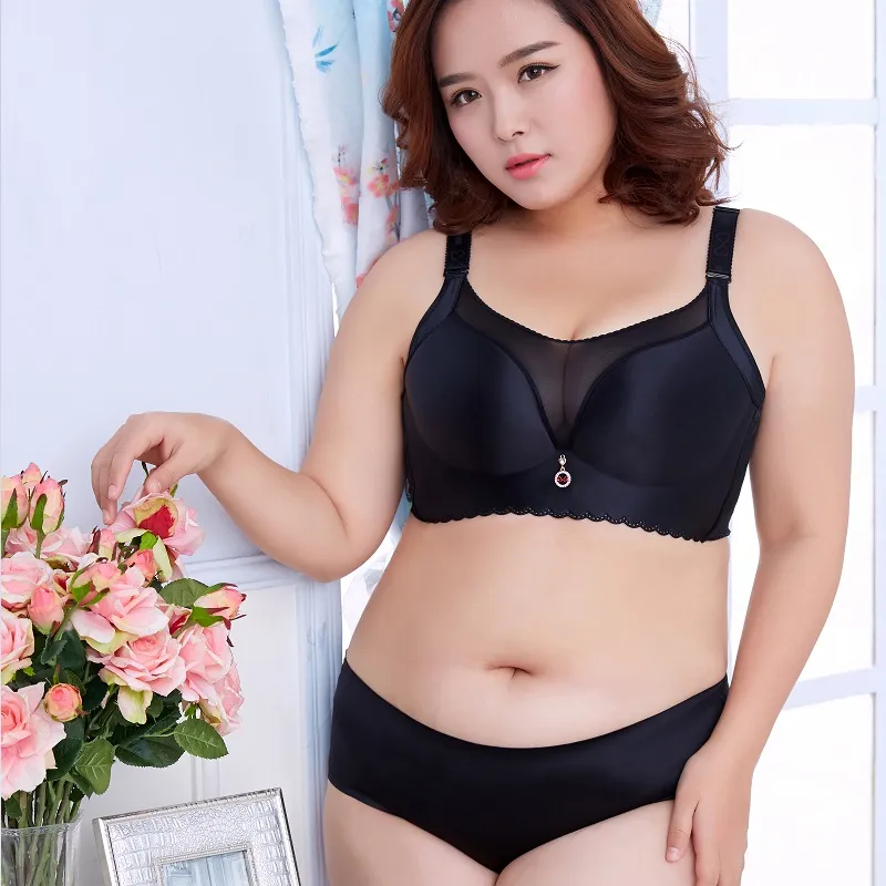 Bras Sets Sexy Large Size Ladies Underwear Suit, Bra Wiping, Anti Light  Gathering, Adjustable Lace Back Bra+Underwear Plus Size Bra Set From  Cute08, $31.12