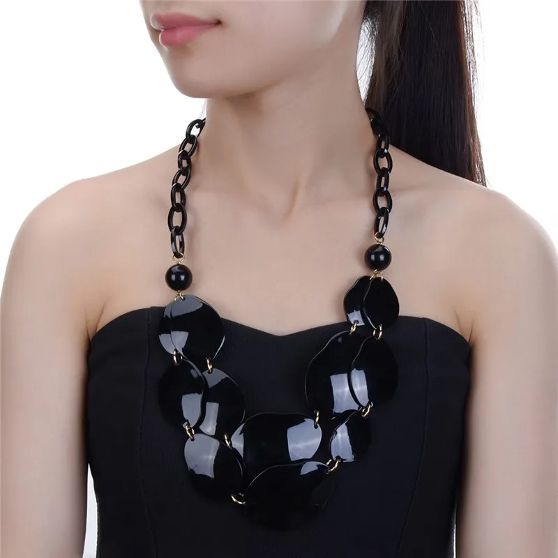 Bohemian Statement Necklace Fashion For Women Collar Big Chain Bib