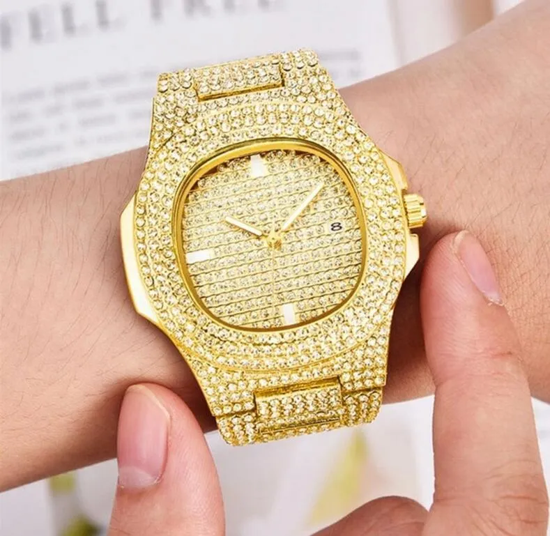 Stylish Diamond Stainless Steel Optima Swiss Diamond Watch For Men And Women Quartz Movement Gold Accents And Casual Style From Bnne 19.44 DHgate.Com