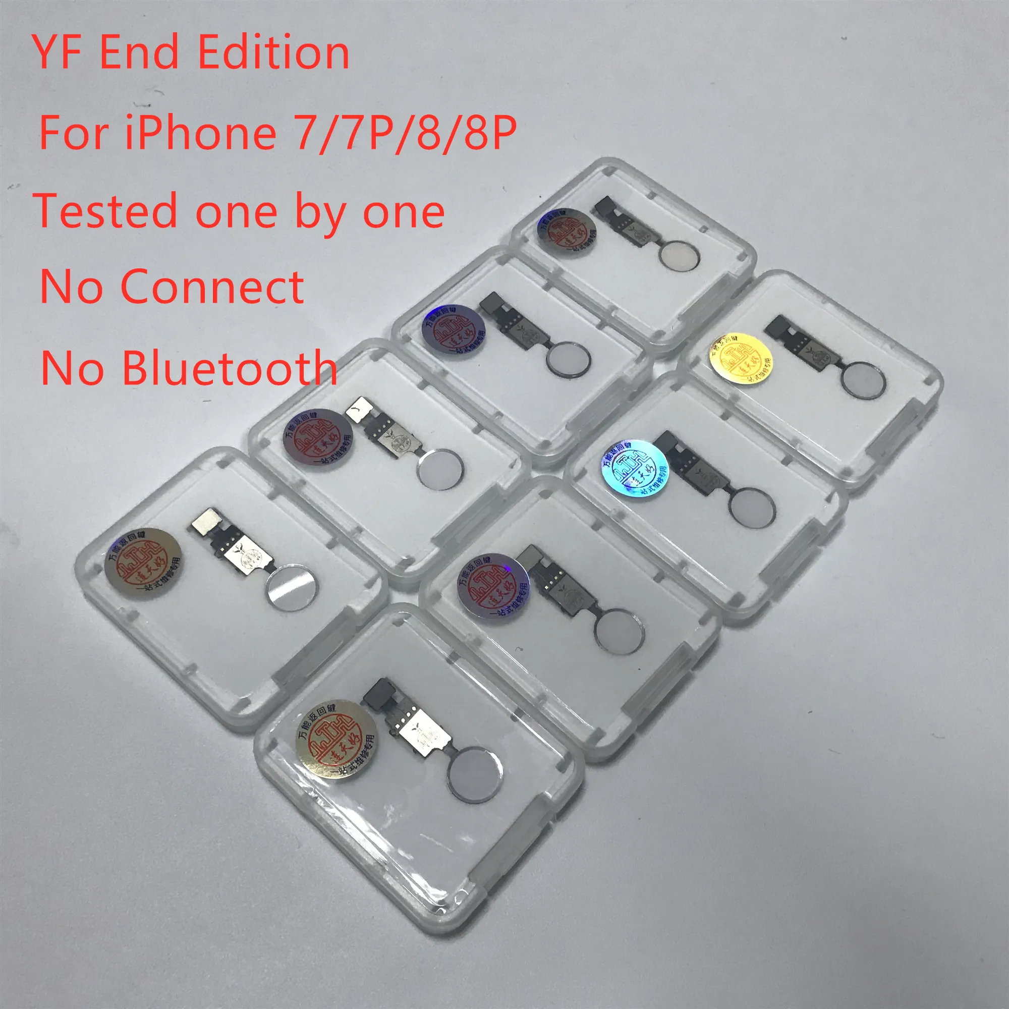 newest Factory Sale New YF End Edition Universal Home Button Return Key Flex Cable No Touch ID For iPhone 7 / 7 Plus / 8g / 8 Plus