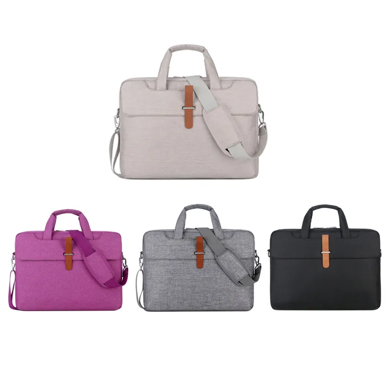 Nueva moda bolso portátil para computadora portátil 14 15 pulgadas bolso para portátil de gran capacidad bolsos para computadora portátil de hombro estuche para portátil duradero bolso de negocios suave VT1487