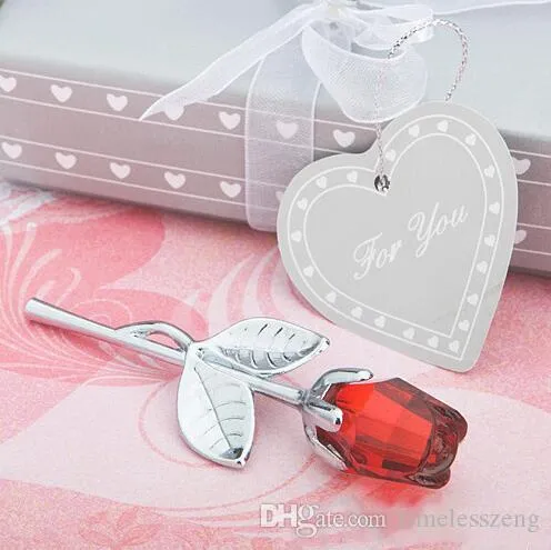 6 projetos Crystal Rose favores Favores de partido de presentes de casamento romântico Colorful Box Baby Shower lembrança enfeites para os hóspedes