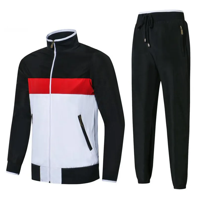 Conjunto de jaqueta esportiva masculina de design de marca outono inverno jaqueta esportiva com zíper cardigã suéter masculino