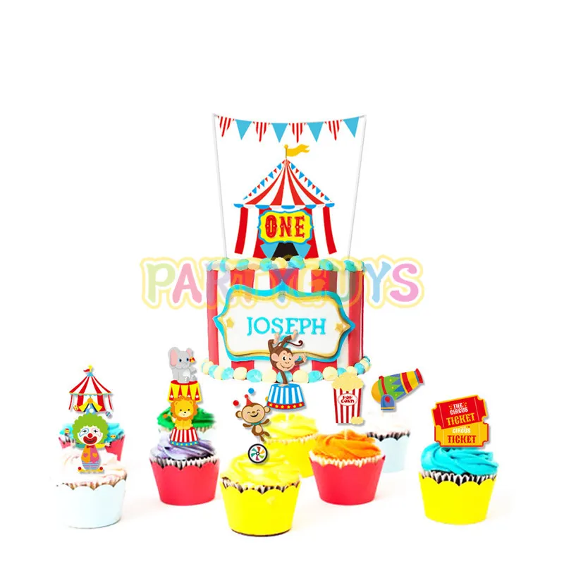 Carnaval Cirque Fête À Thème 1er Anniversaire Du Parti Décorations Pour La  Maison Enfants Favor Bannière Cirque Sacs Cadeaux Fournitures Ballon Du  51,71 €