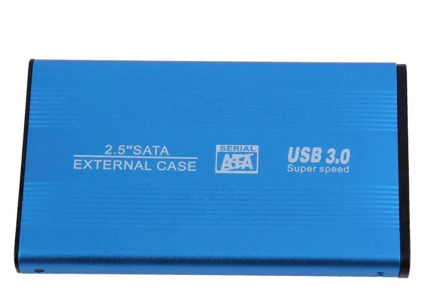 2,5 Zoll USB 3.0 HDD Externes Gehäuse Festplatte SATA Externes Speichergehäuse Box Festplatte Aluminiumlegierung mit Einzelhandelsverpackung