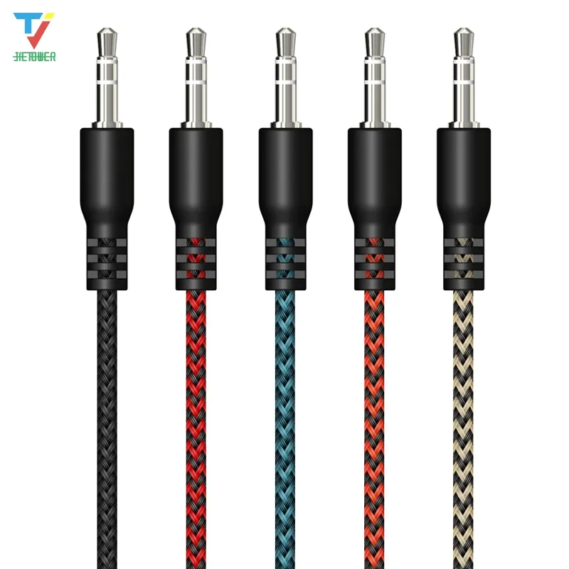 Aux Cable Discher Braid 3,5 мм аудио кабель для автомобильных наушников 3,5 мм кабель динамика для микрофона mp3 mp4