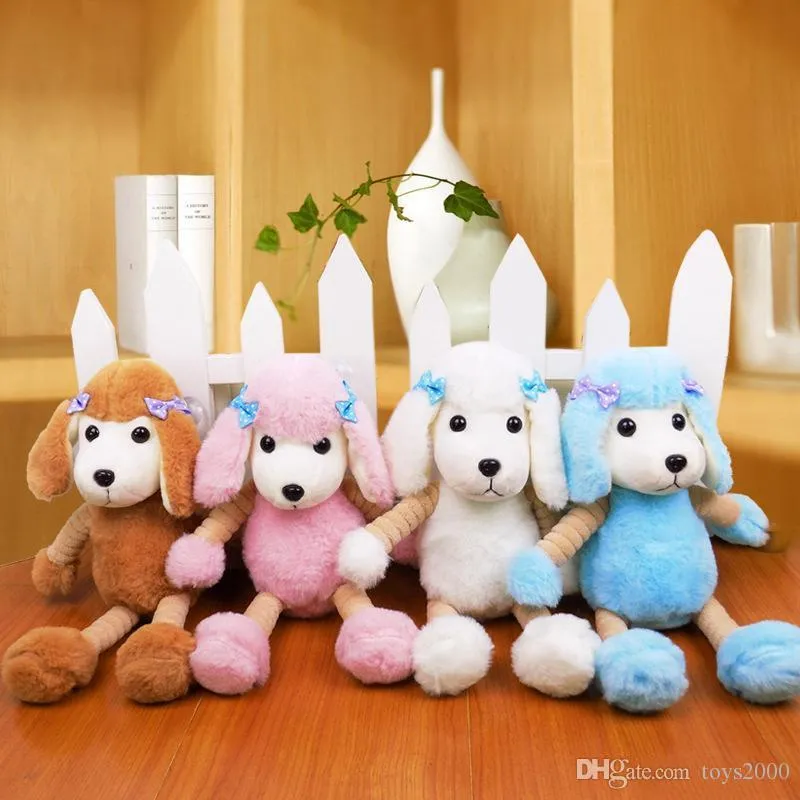 새로운 귀여운 시뮬레이션 푸 인형 플러시 장난감 인형 동물 PP 봉제 개 인형 어린이 선물 도매