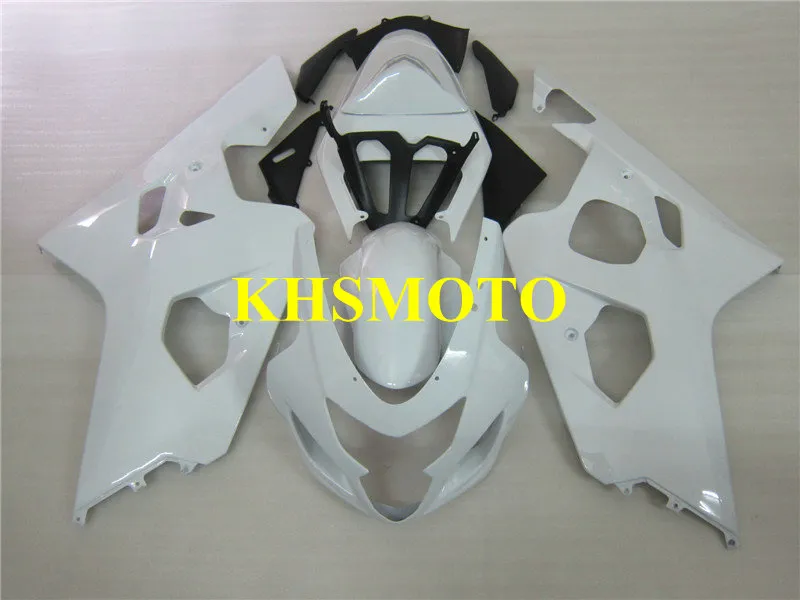 SUZUKI GSXR600 750 K4 için enjeksiyon kalıp Kaporta kiti 04 05 GSXR600 GSXR750 2004 2005 ABS Plastik Beyaz Fairings seti + Hediyeler SG24