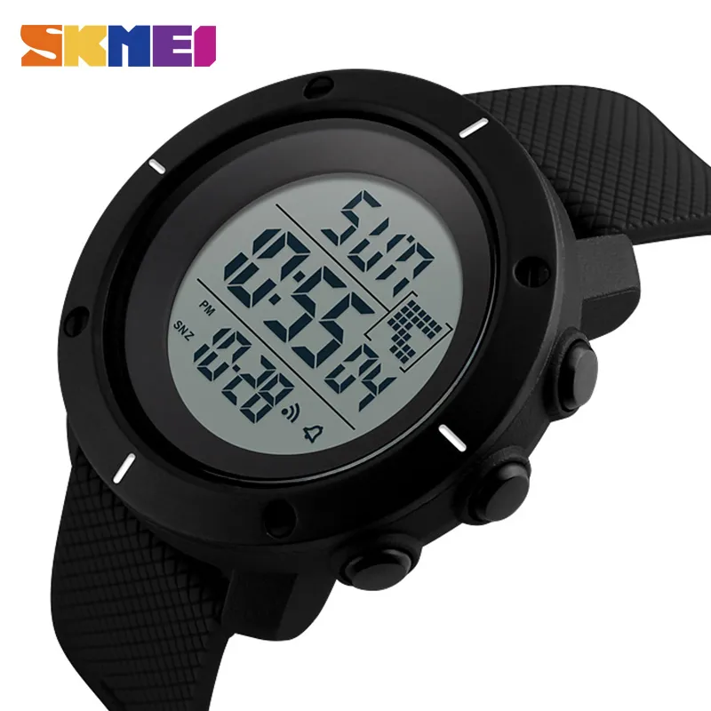 Skmei Outdoor Sport Watch Men Multifunction Chronograph 5Bar Waterteckent Alarm Clock Digital klockor Reloj Hombre 1213