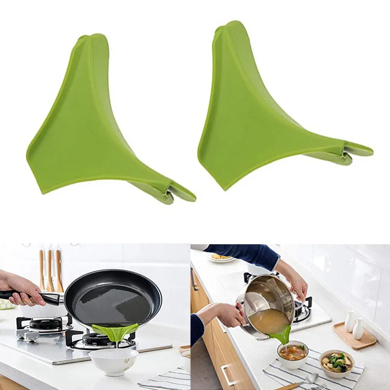 Silicone Pour Spout Slip On Mess Free for Pots Pans and Bowls