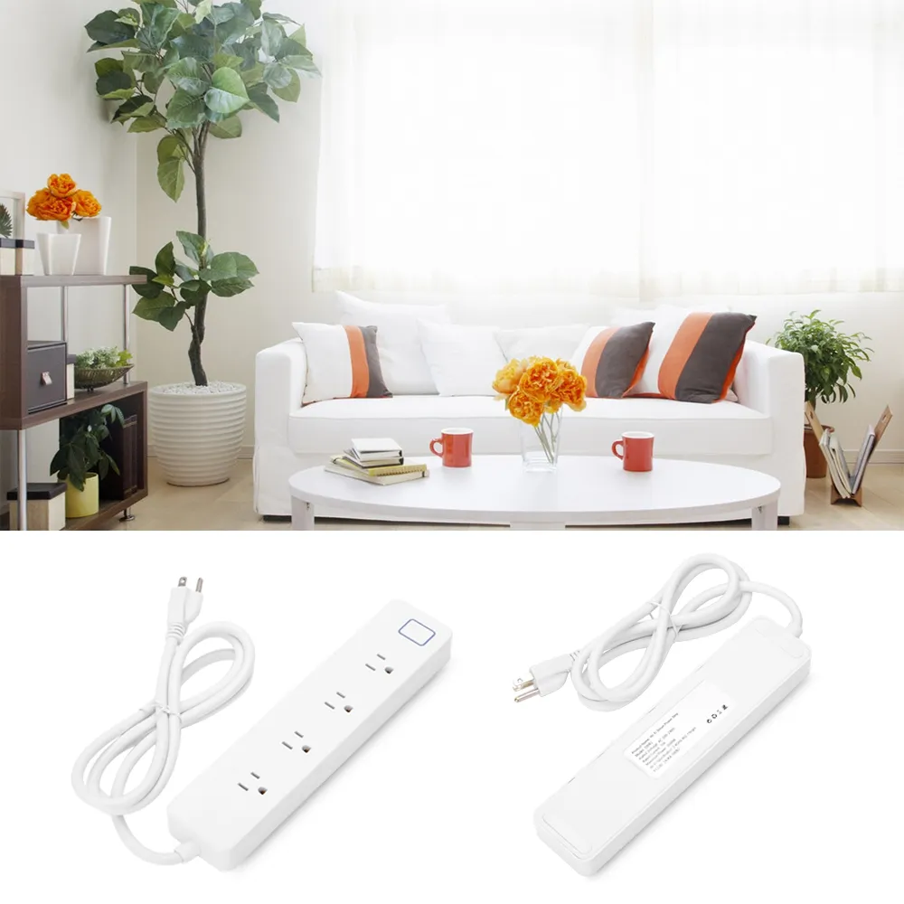 WiFi Smart Power Strip Surge Protector with 4 Outlets Remote Control Save Energy Smart Switch Timer Works with Alexa