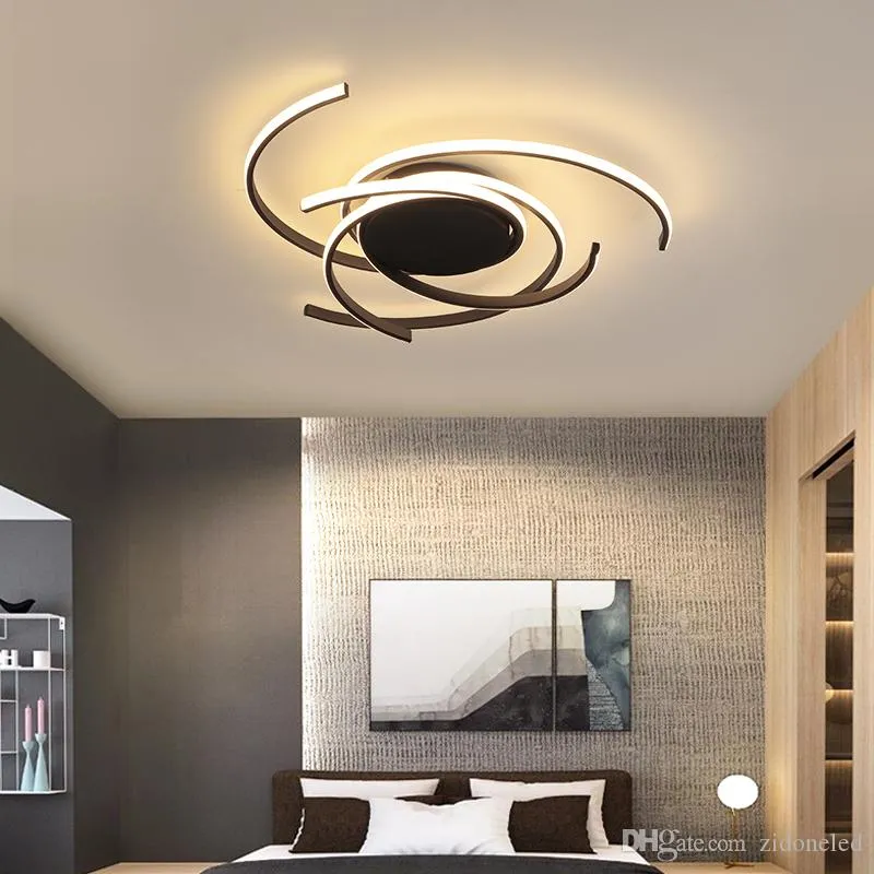 Modern LED taklampor Aluminium tak Lande ljuskronor Belysning för vardagsrum Sovrum Barn Baby Room Plafond Avize