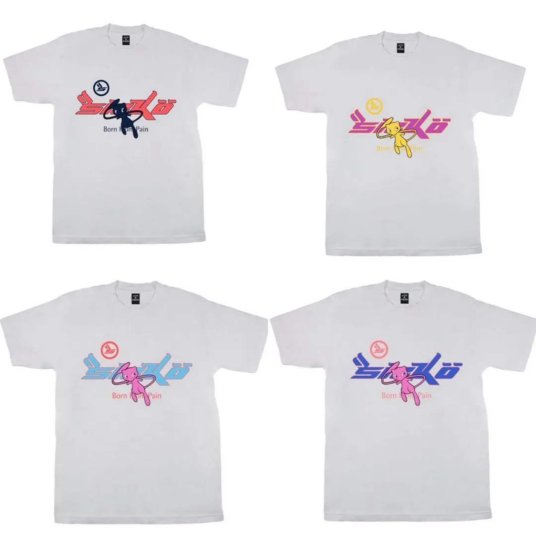 4 スタイルメンズ Tシャツハイストリート FLA ジョイ x ピアンシッコ女性の Tシャツイアンコナーレトロ半袖ルーズカジュアル服