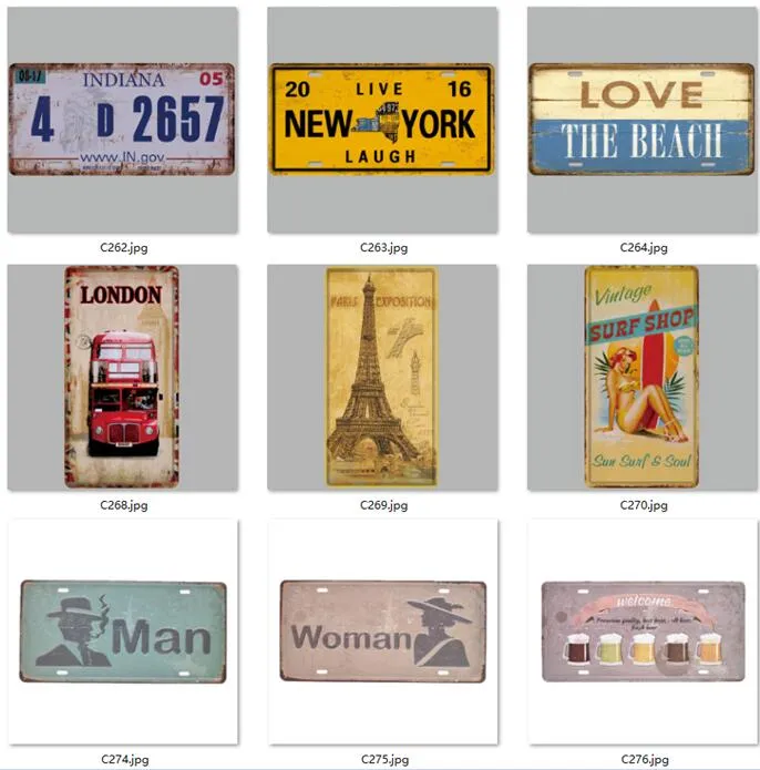 Retro Metal Motorcycle License Plate Electrombile Vintage Wall Art Painting Plaque Poster Car Garage Home Decor Metal Tin Signs