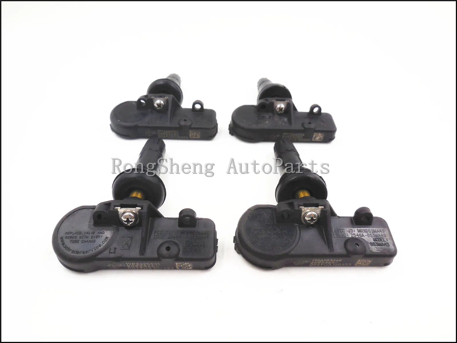 4PC för GMC Chevy Buick Cadillac Pontiac Däcktryckssensor TPMS OEM 20923680