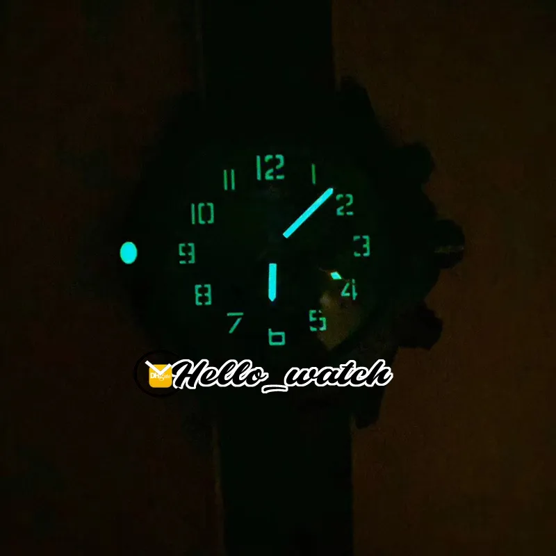 Nowy huragan XB0180E41B1W1 kwarc chronogrpah męski zegarek Pvd Czarna stalowa obudowa stopwatch czarny nylonowy pasek sportowy hello wat179h