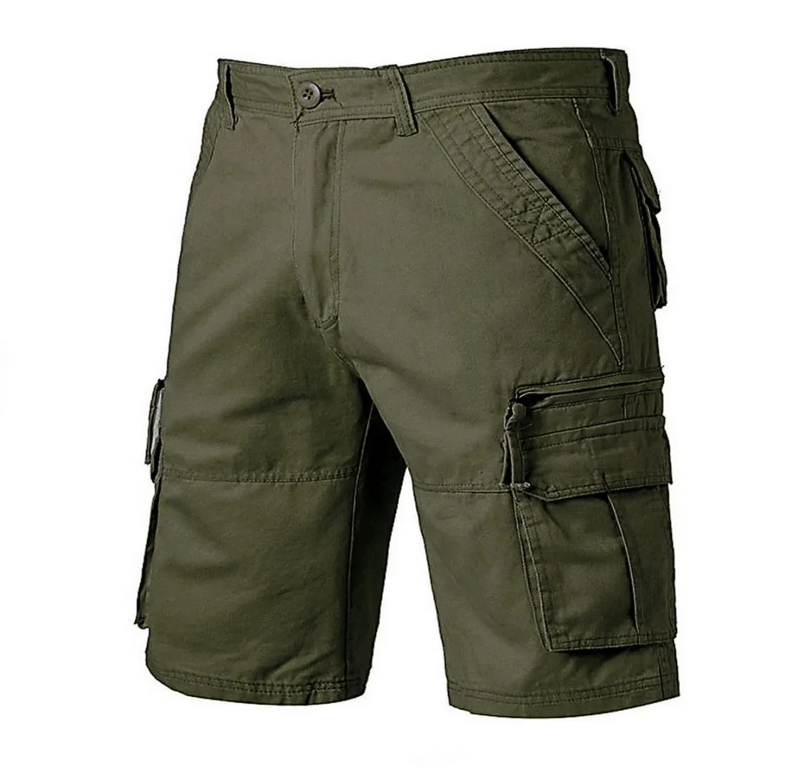 Mens Camouflage Cotton Cargo Green Cargo Shorts Casual Short Sweatpants ...