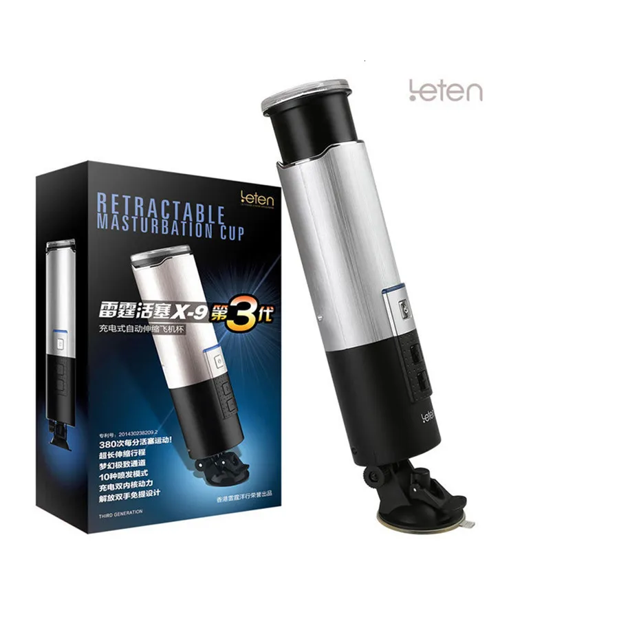 Leten USB Rechargeable Automatic Piston Male Masturbator with 10 Speeds and  Suction Cup, 11 × 2.7 × 2.7 in from Dhgate Masturbators
