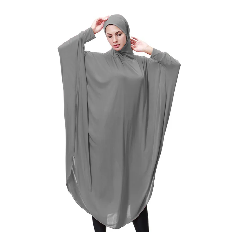 Hijab interno lungo da donna moda pianura copertura toracica islamica sciarpa cappuccio copertura completa manica Hijab signora copricapo musulmano per donna