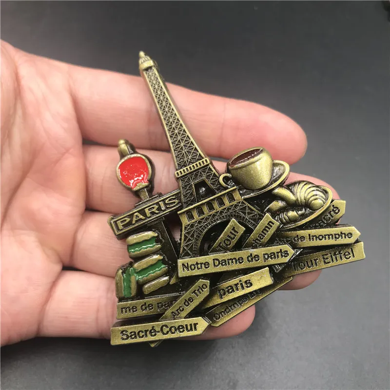 Frankreich Souvenir Magnet Notre Dame De Paris – 4,6 X 4,6 Cm, Aus Kristall, Für Kühlschrank & Whiteboard