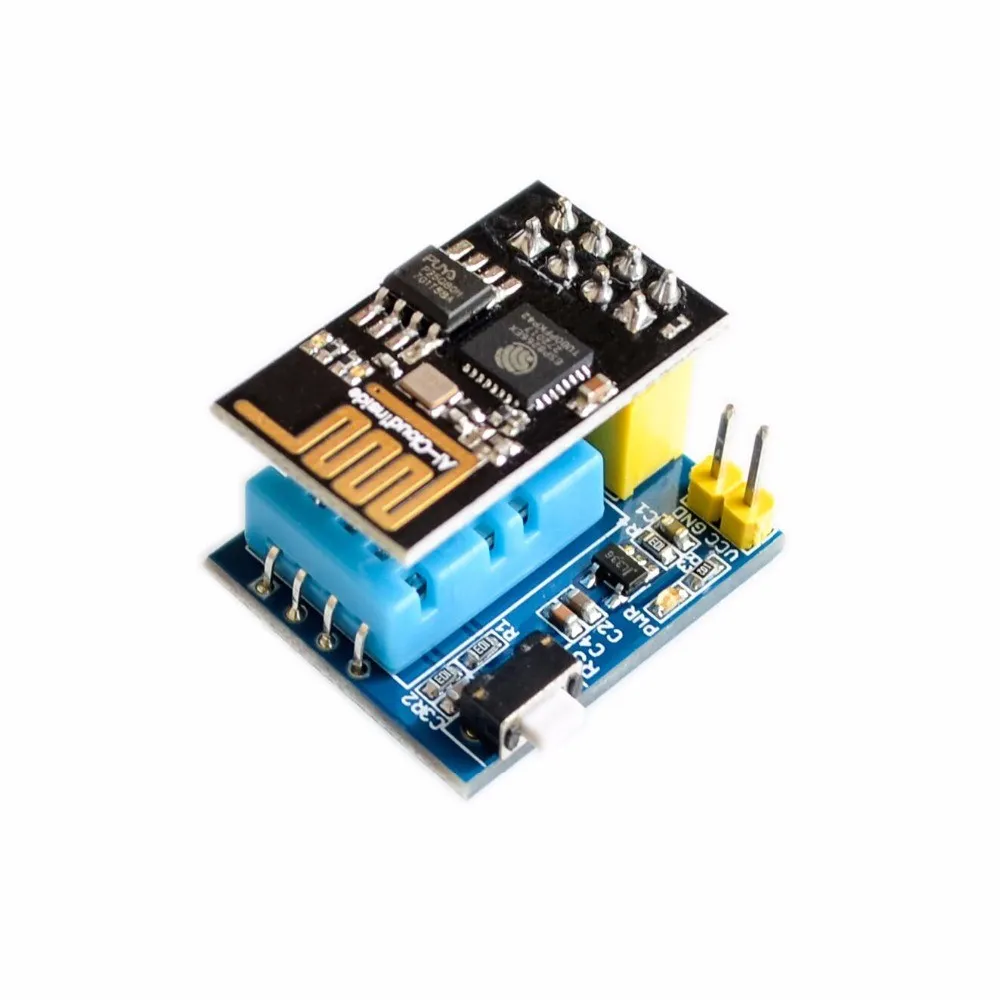 ESP8266 ESP-01S DHT11 Módulo Sensor De Umidade De Temperatura ESP8266 Wifi Microcontrolador De Nodding Distância Doméstica Inteligente 400m Iot Diy Kit I.236439383