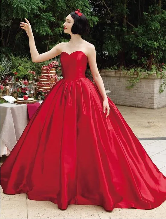 Princess Red Gown With Red Embroidery, Ruffles, Tiered Skirt, Puffy Skins,  Big Bow, And Flower Girl Birthday Attire From Alegant_lady, $115.92 |  DHgate.Com