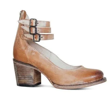 Vintage Vrouwen Schoenen Retro Wedge Jurk Schoenen Gesp Strap Enkele Schoenen Fabriek Groothandel 2020 Zomer Nieuwe Plus Size EU 40-43