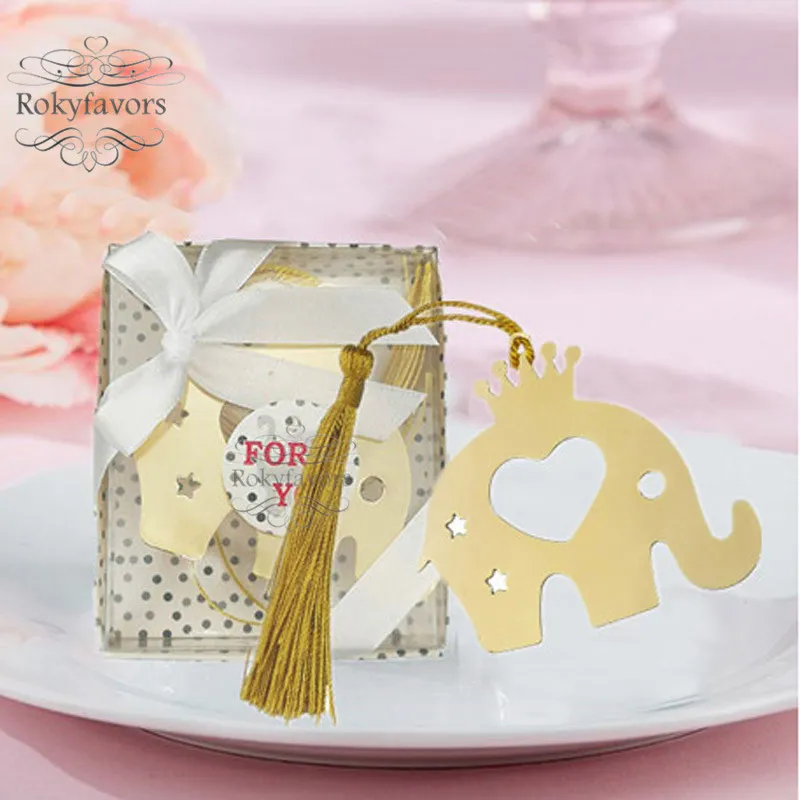 Püskül Bebek Wedding ile 20PCS Good Luck Fil İmi Doğum Hediyeler Gradulation Olay Keepsake Parti Malzemeleri Yana