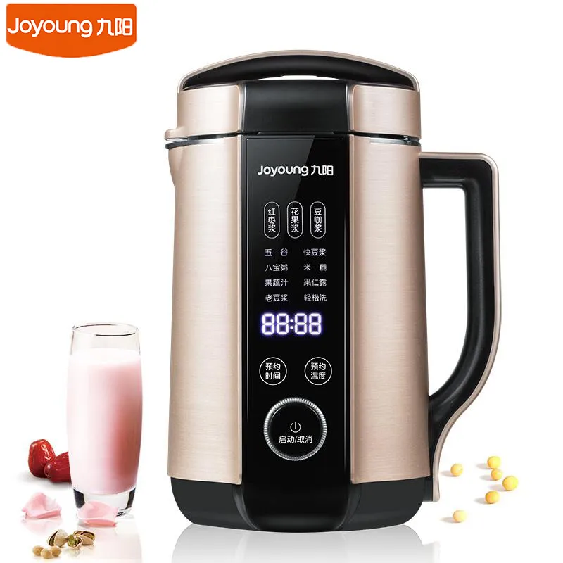 Joyoung DJ13E-Q8 Soy Milk Maker Food Blender Hushållsfri Filter Helt automatisk mixer 220V Dubbelreservation Soymilk maskin